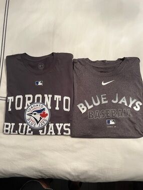 Toronto Blue Jays Graphic Tee Pair - Black and Dark Gray